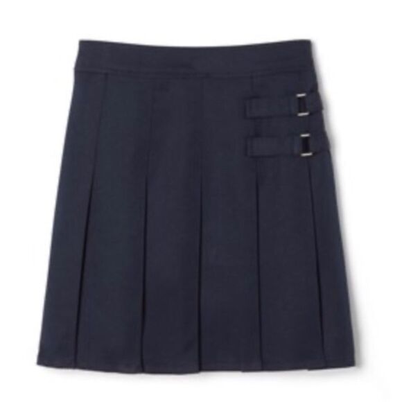 😊3/$30 French Toast Navy pleated uniform skirt Two Tab Scooter Sz Girls 20 NWT - Picture 1 of 5